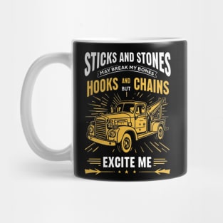 Sricks And Stones May Break My Bones But Hooks And Chains Excite Me Mug